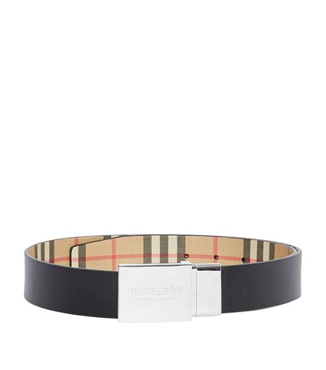 burberry reversible check belt.